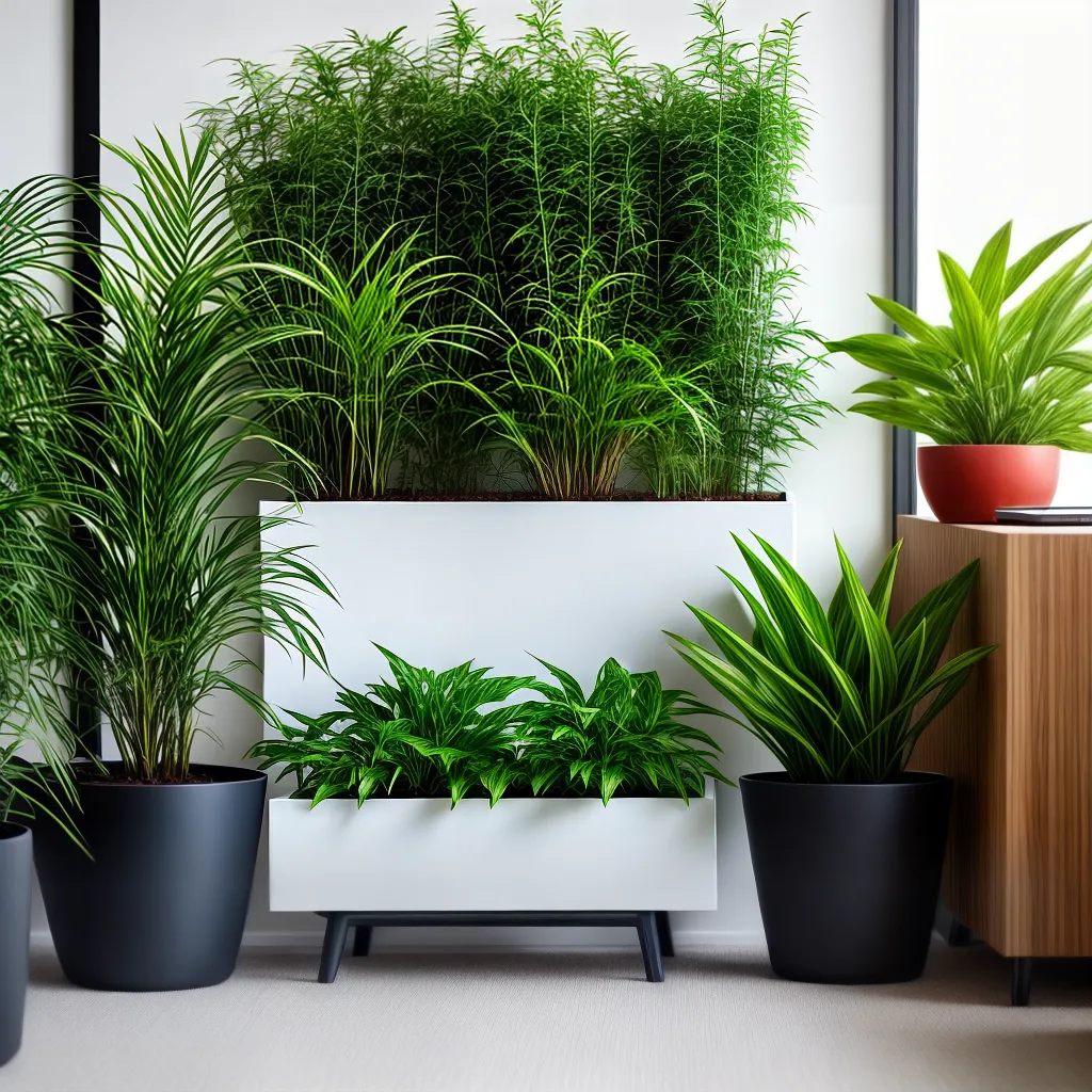 jardim interno moderno tecnologia
