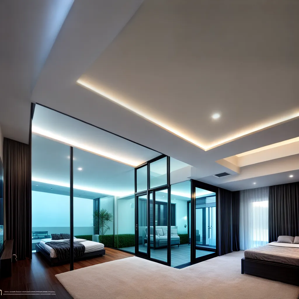 casa inteligente led controle tecnologia
