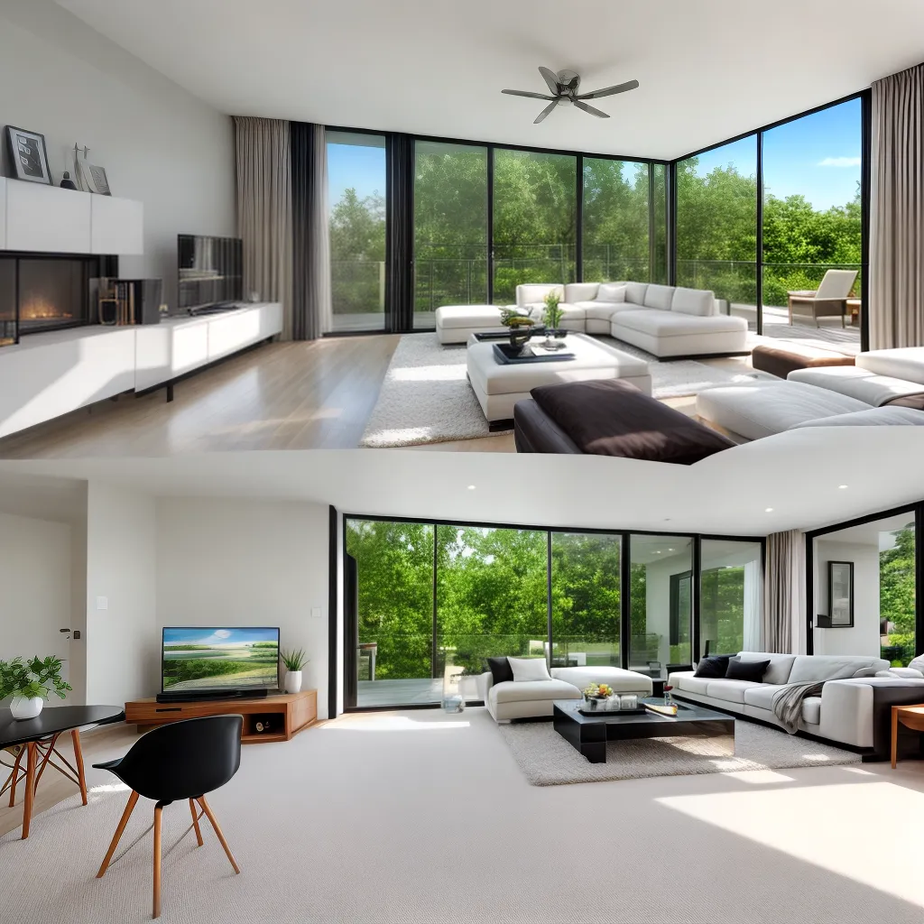 sala moderna jardim climatizacao inteligente