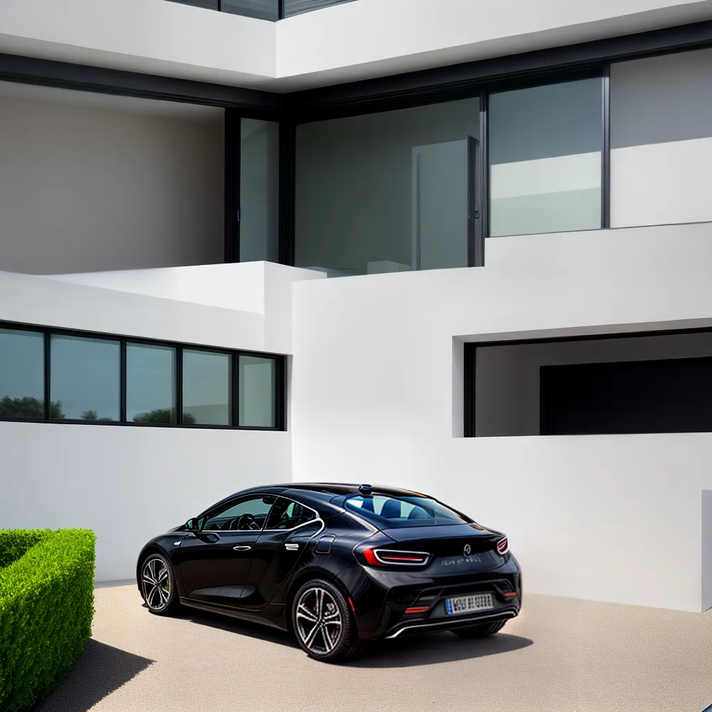 casa inteligente garagem carro eletrico