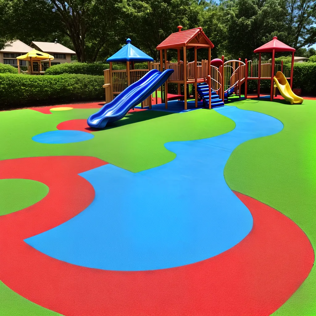playground colorido equipamentos seguros