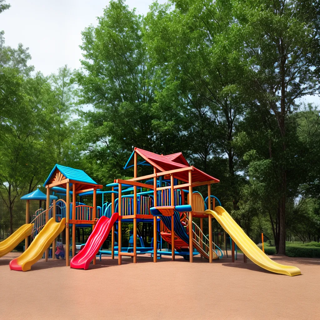 parque infantil colorido diversao criancas