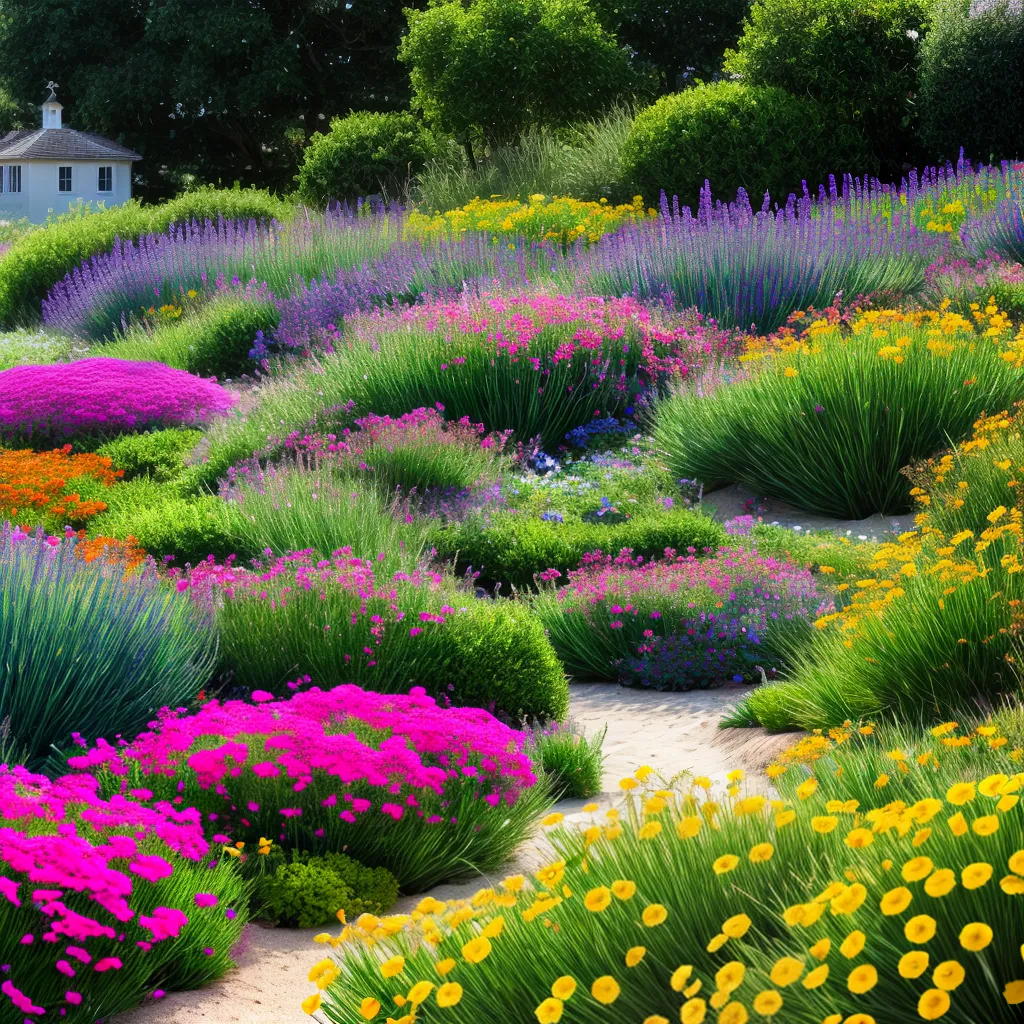 jardim costeiro flores resilientes