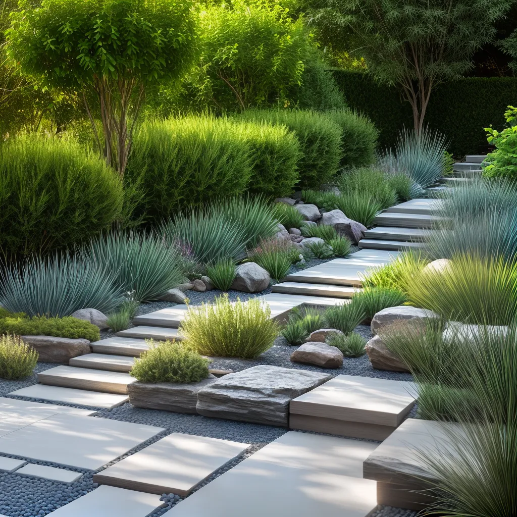 jardim sereno plantas simples tranquilo