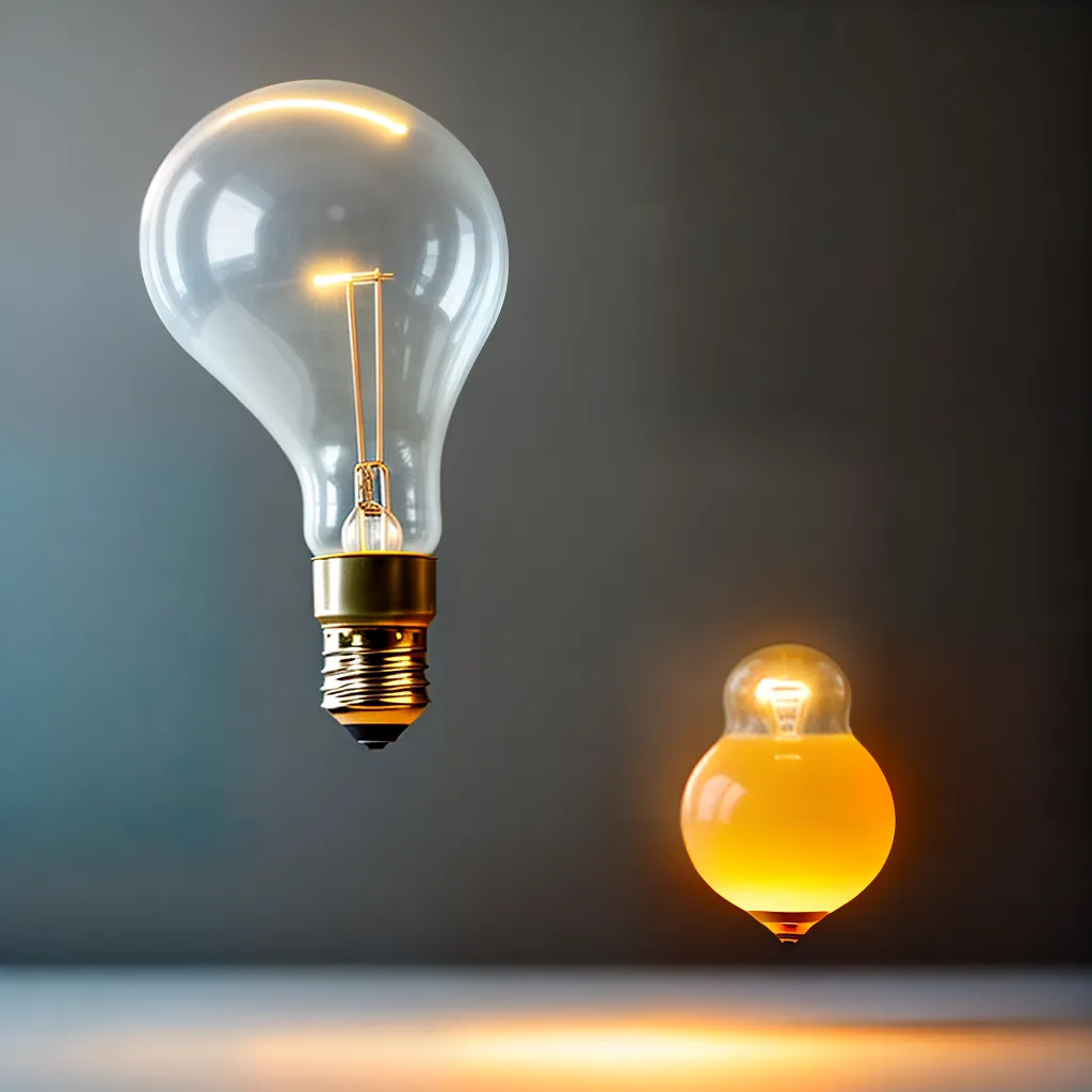 evolucao iluminacao led incandescente