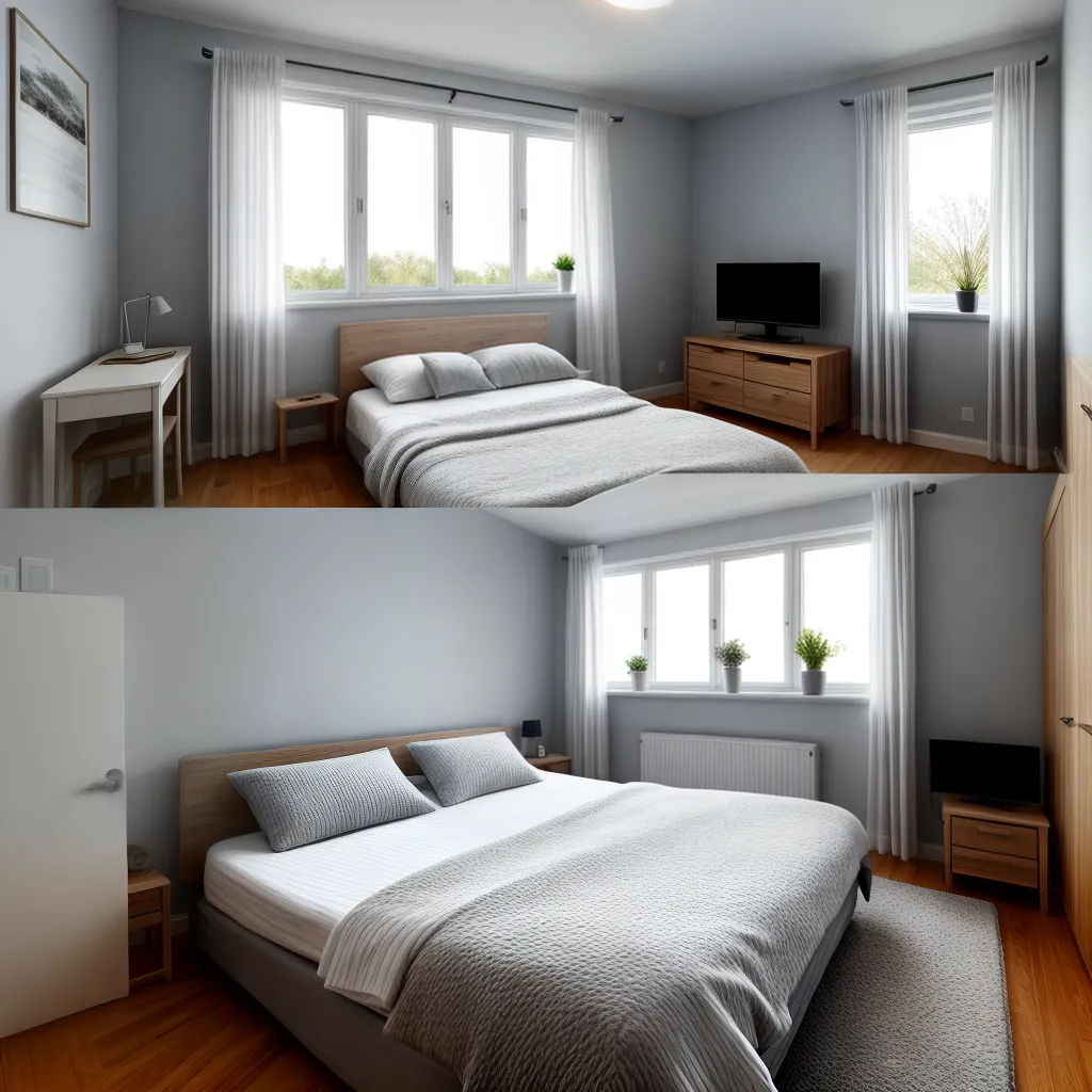 quarto acolhedor tecnologia inteligente