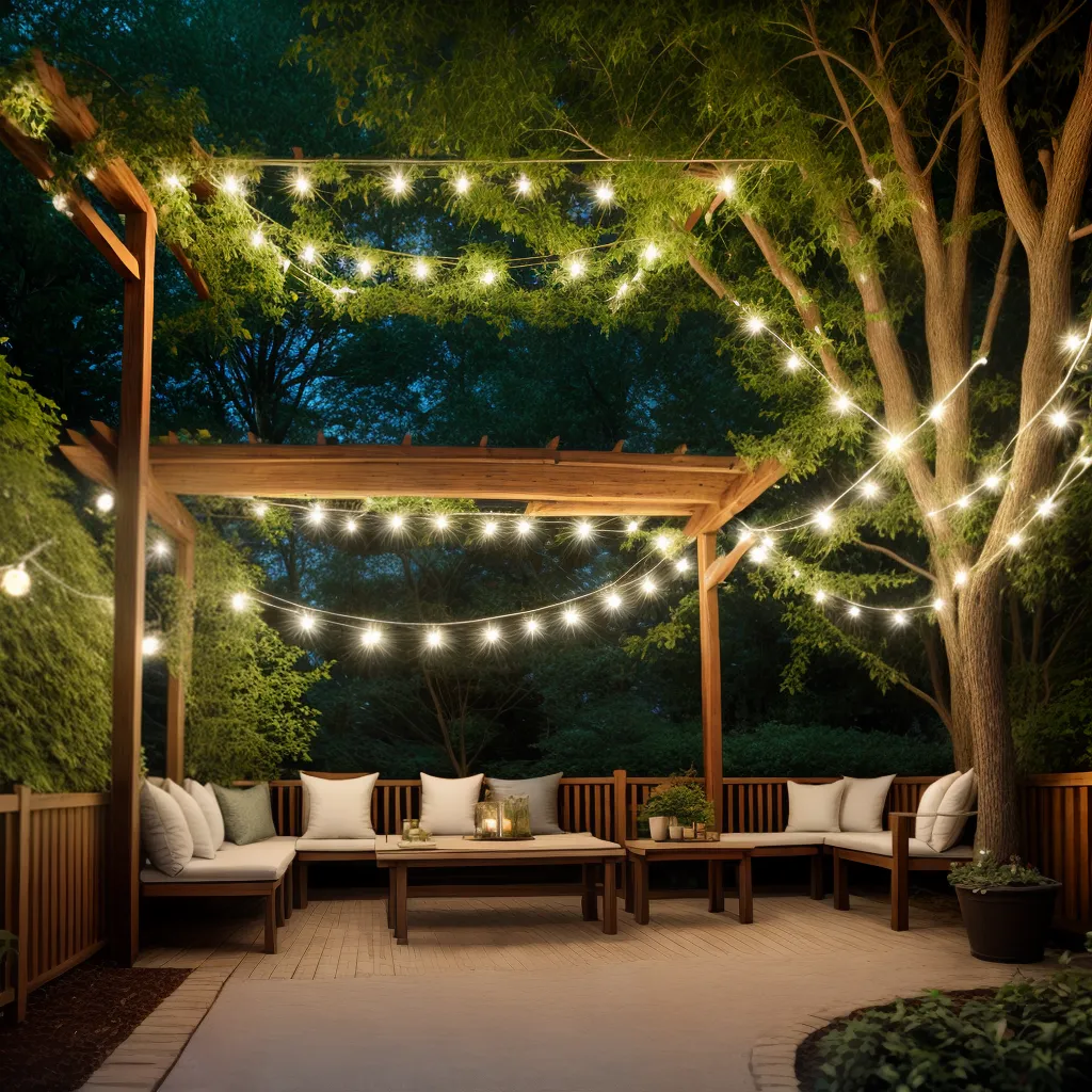 jardim inverno pergola luzes fadas