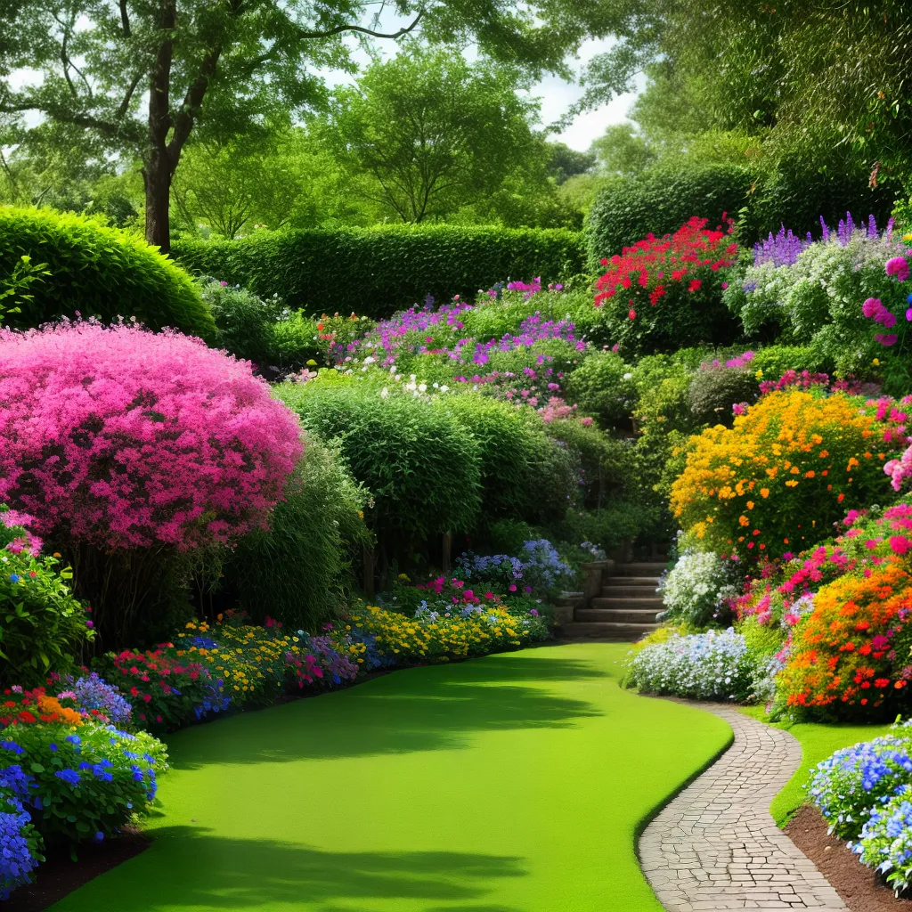 jardim colorido borboletas passaros natureza 1