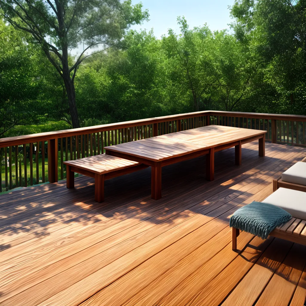 deck madeira jardim conforto