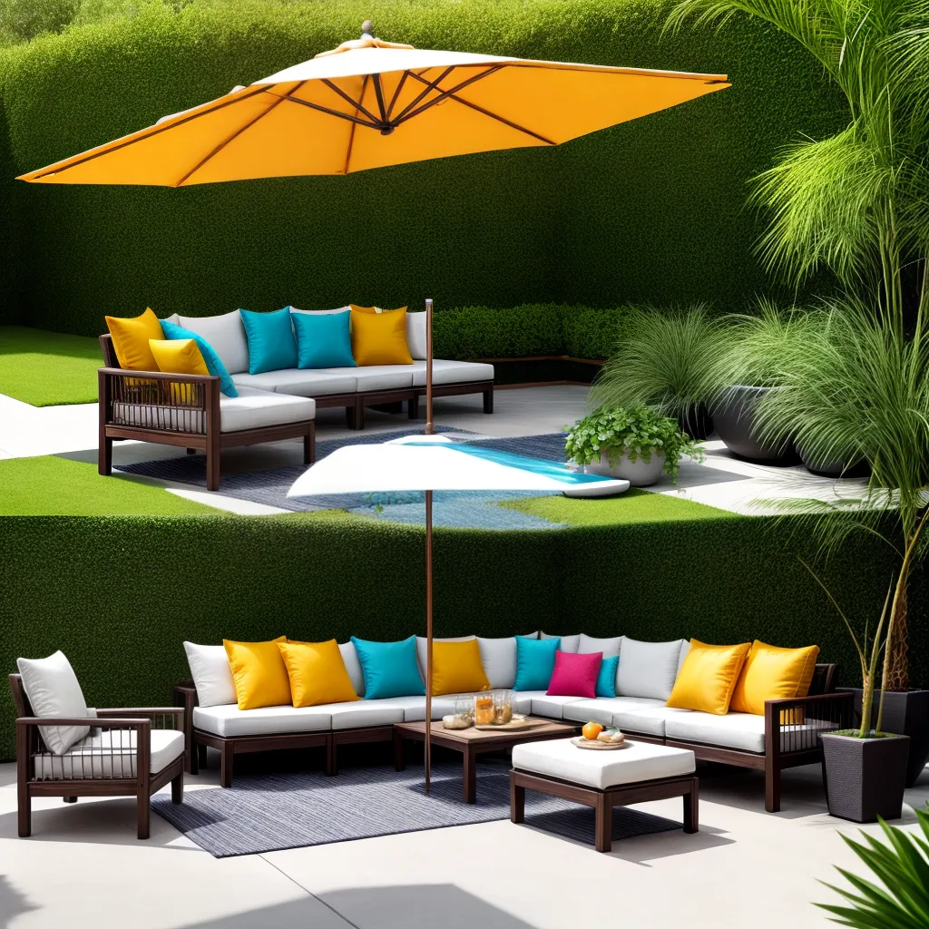 patio ao ar livre mesa cadeiras plantas