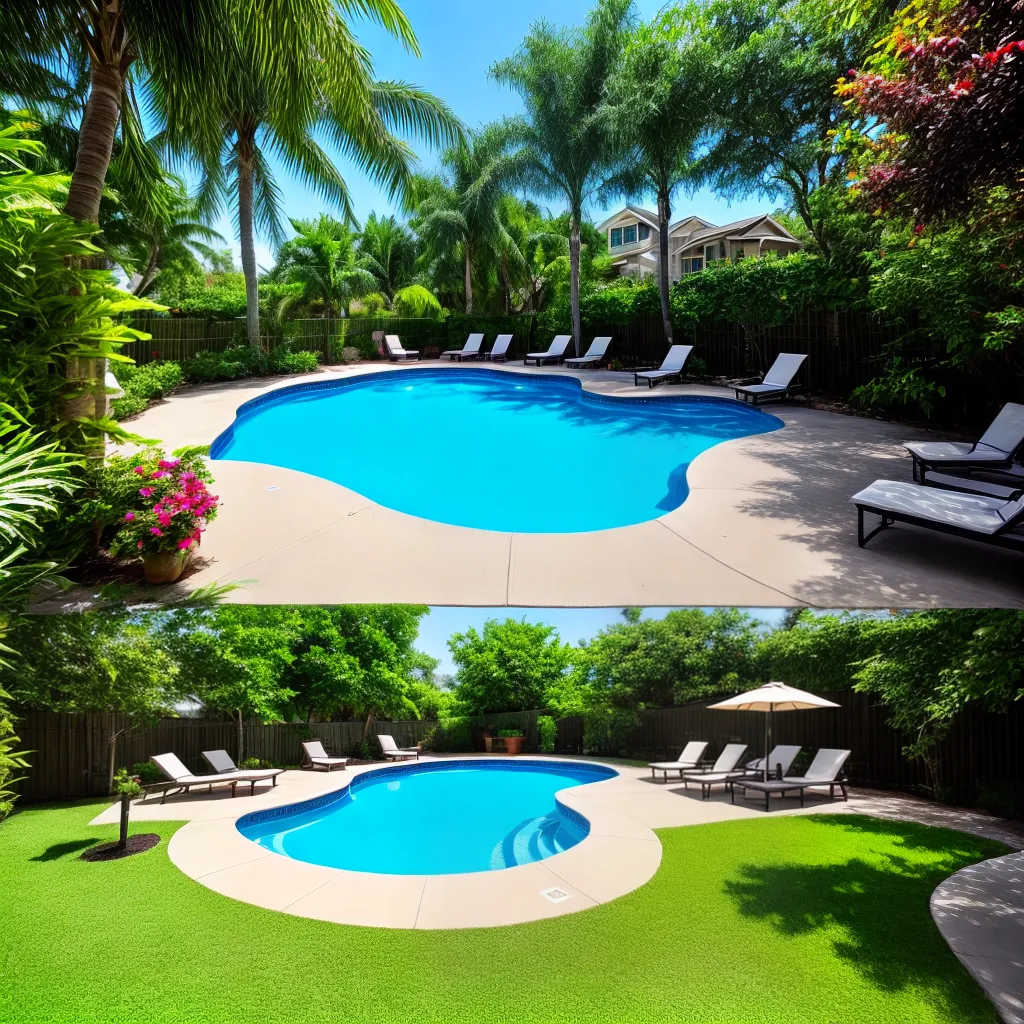 oasis jardim piscina verde