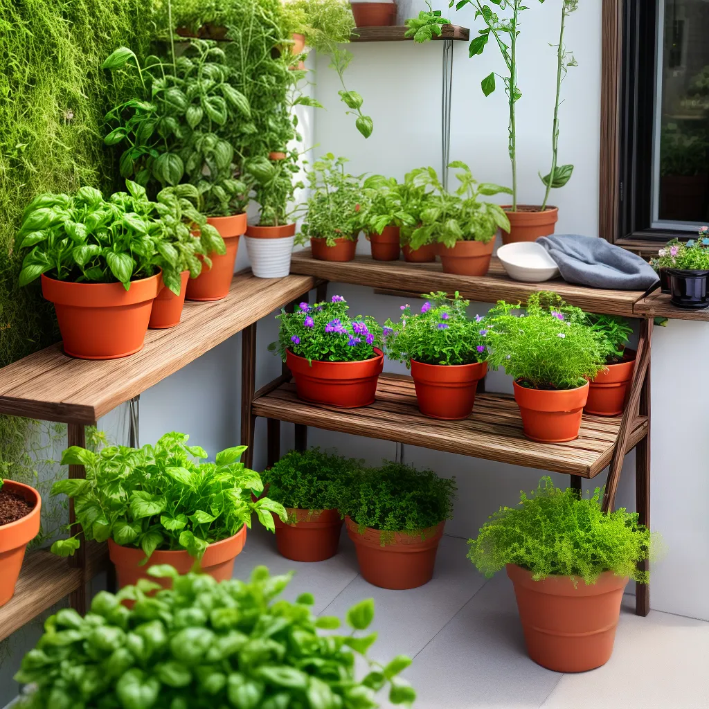 varanda ensolarada hortalicas ervas jardim