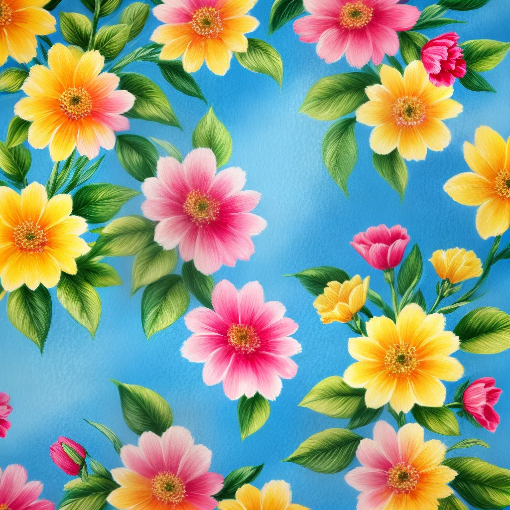toalha de cozinha pintada flores coloridas