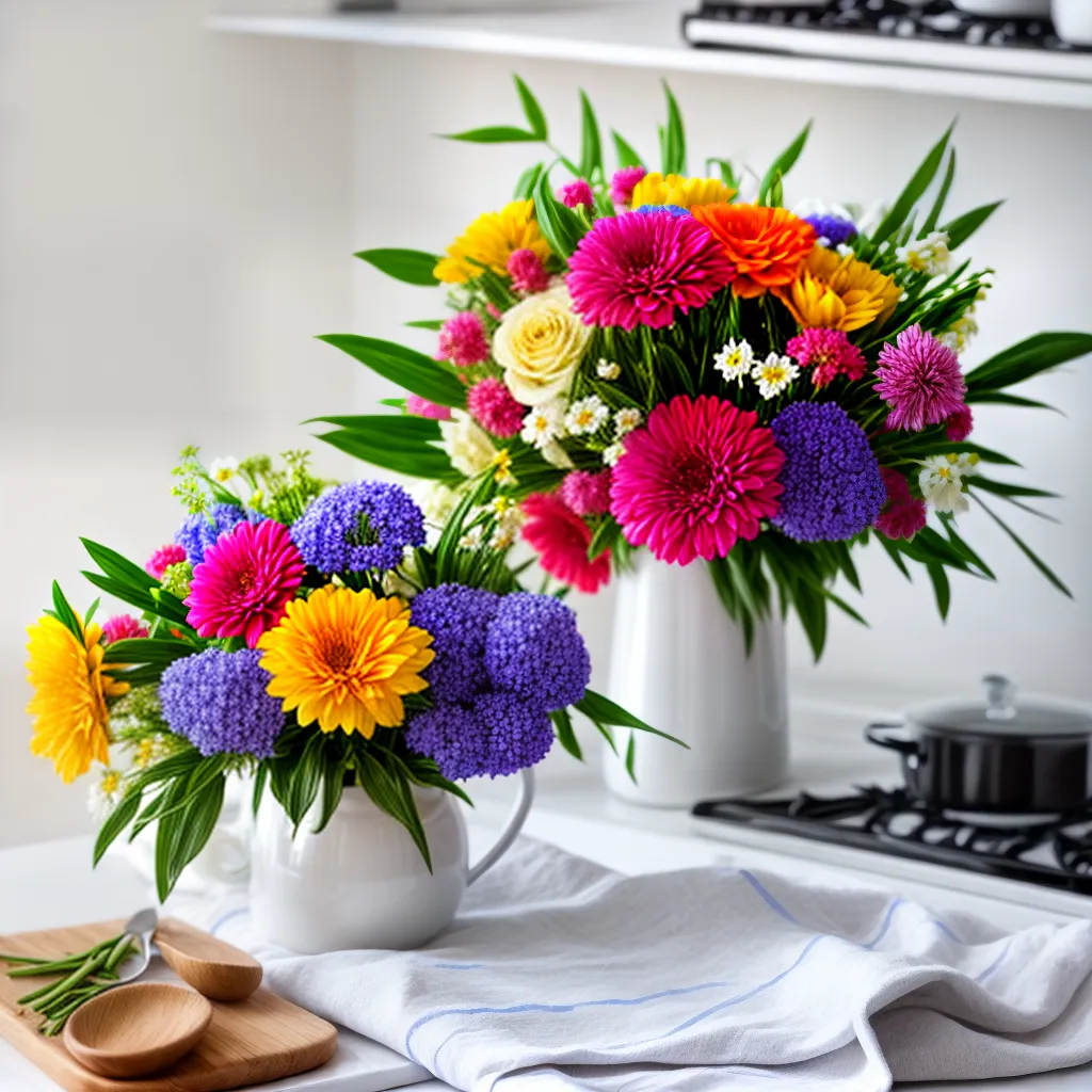 flores estilizadas toalha cozinha