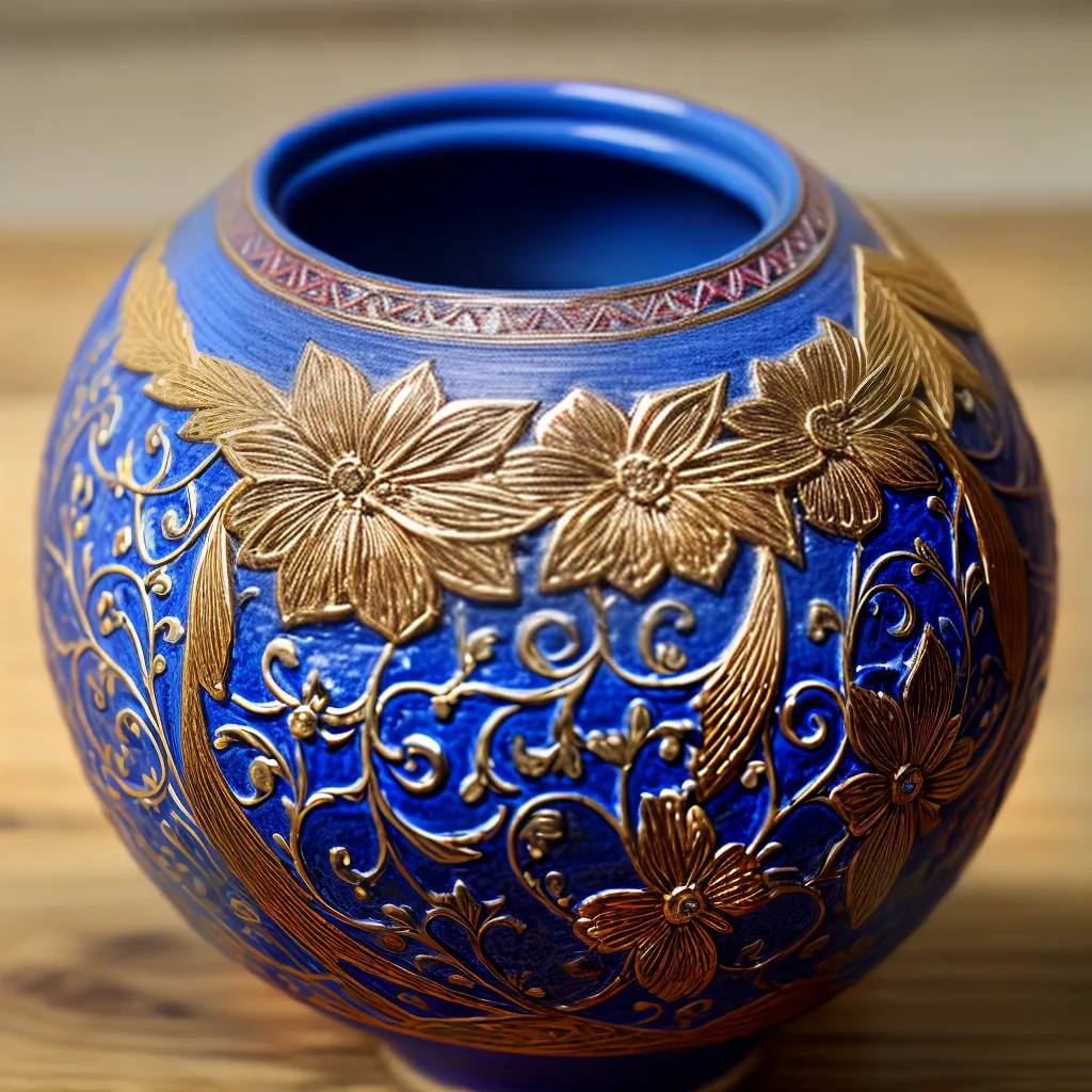 vaso argila artesanal colorido rustico