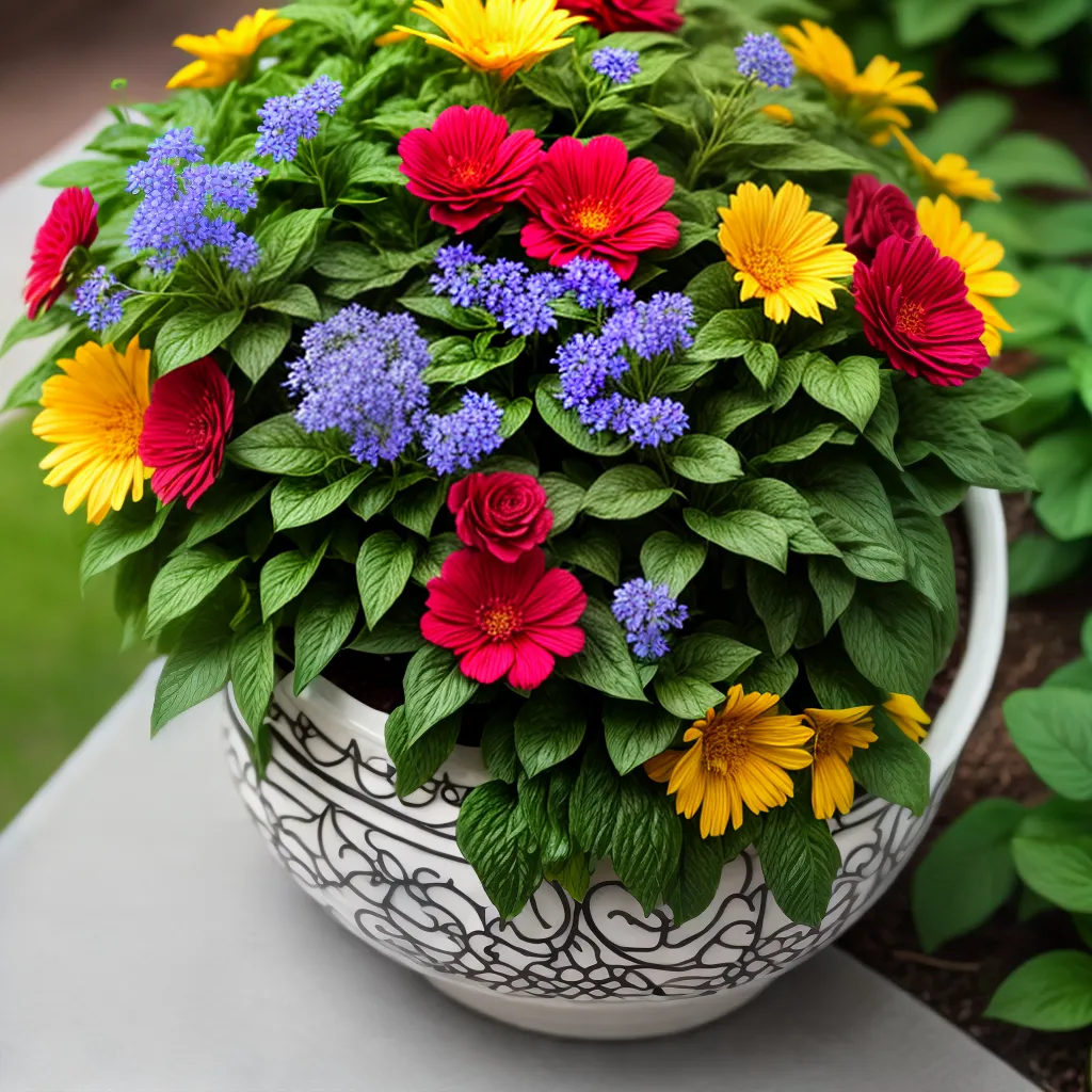 vaso argila artesanal jardim flores 1