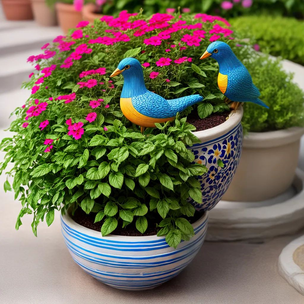 vaso argila artesanal flores jardim
