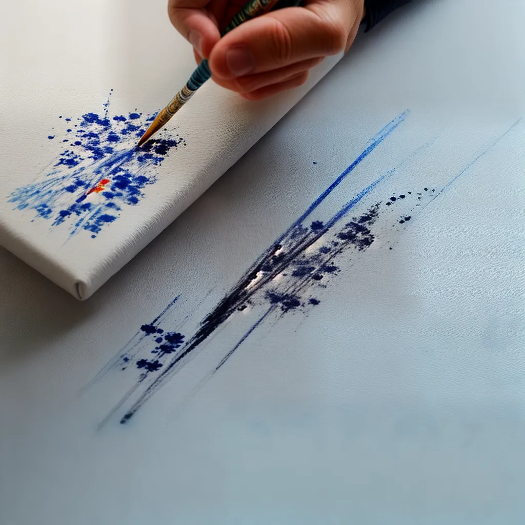 mao artista pincel sgraffito cores