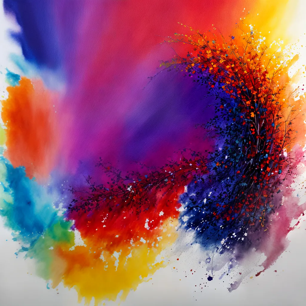 pintura seda artista cores brushstrokes