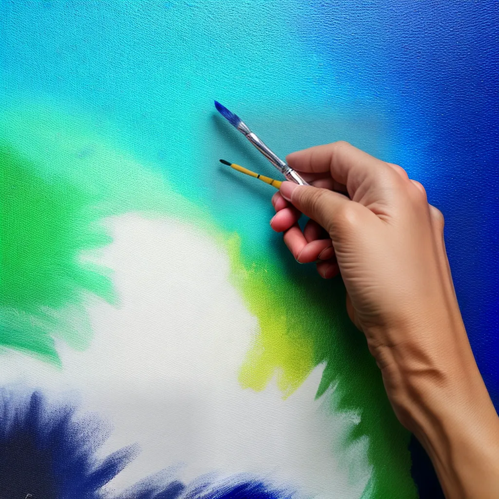 pincel pintura enamel cores vibrantes