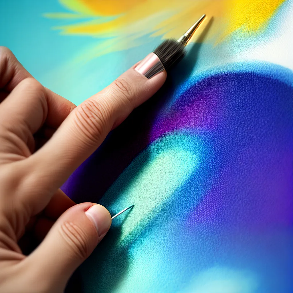 arte airbrush magia pintura mao