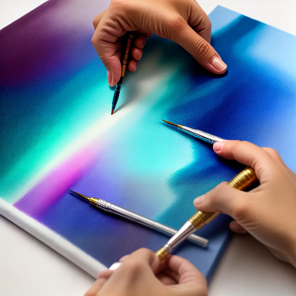 artista pintura ar airbrush cores