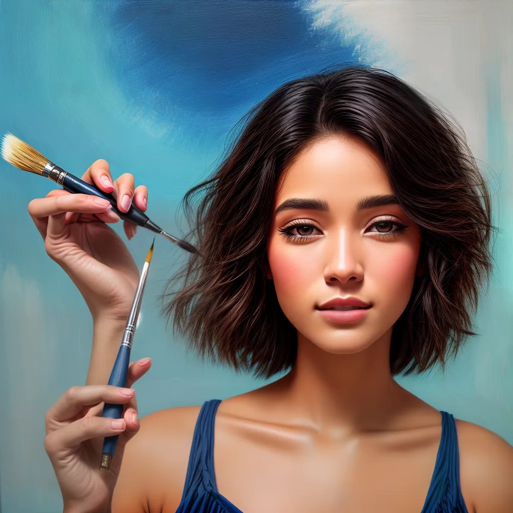 pincel pintura retrato realista