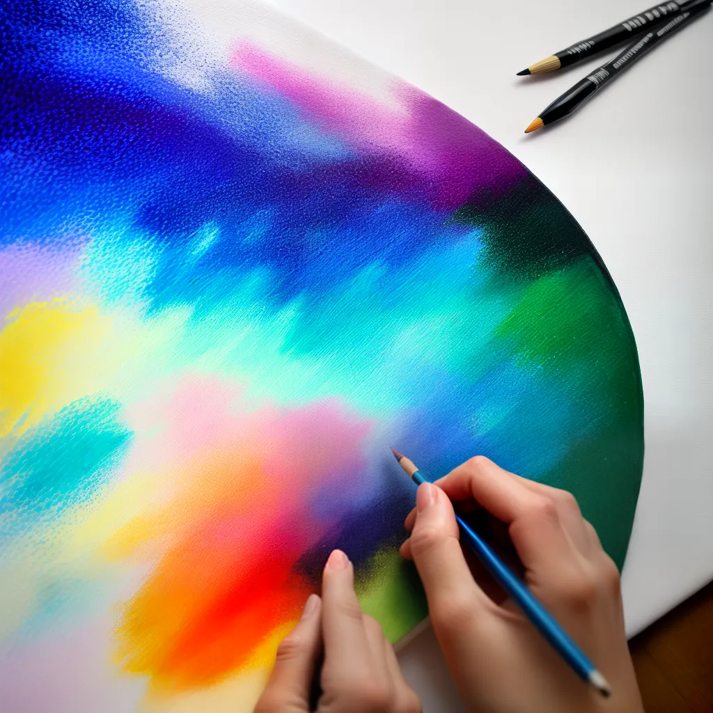 artista iniciante trabalhando pastel cores