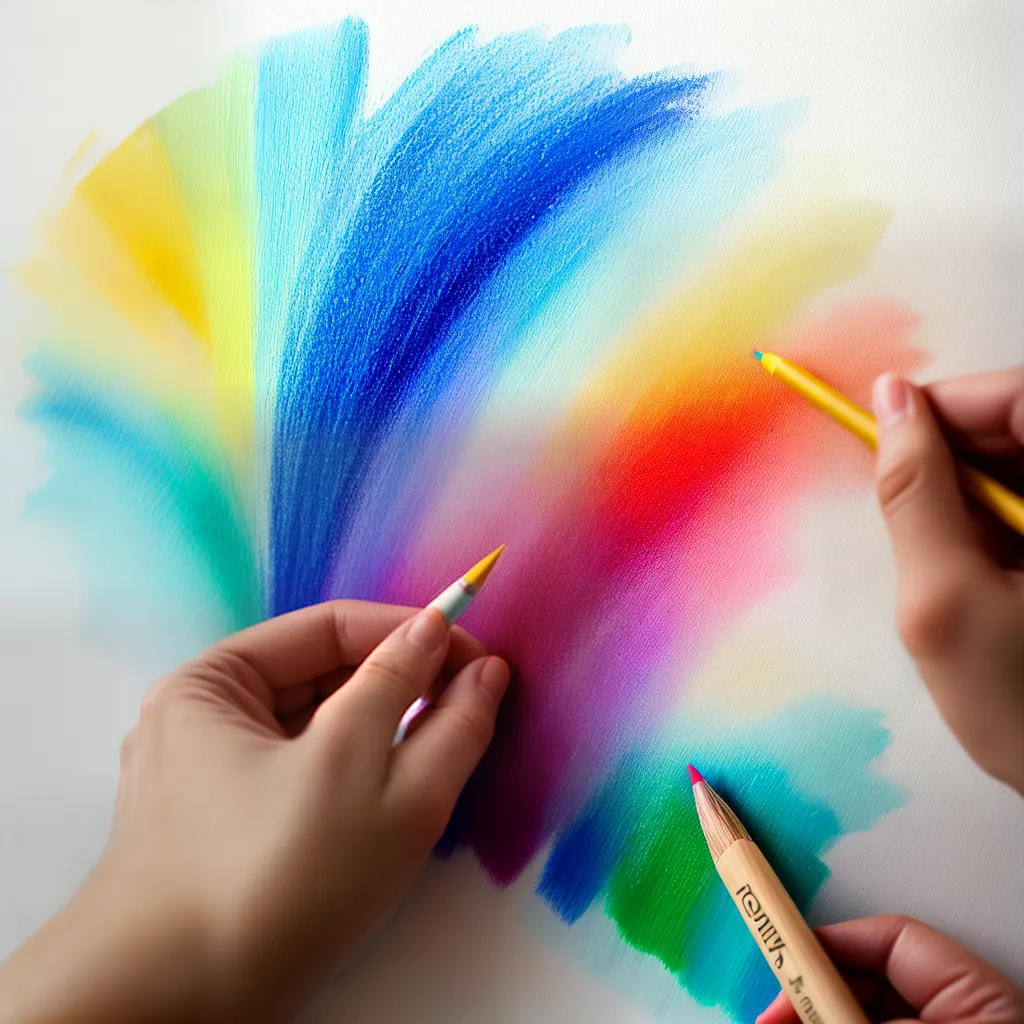 arte maos pastel pintura