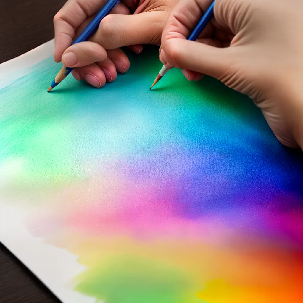 arte pastel maos coloridas