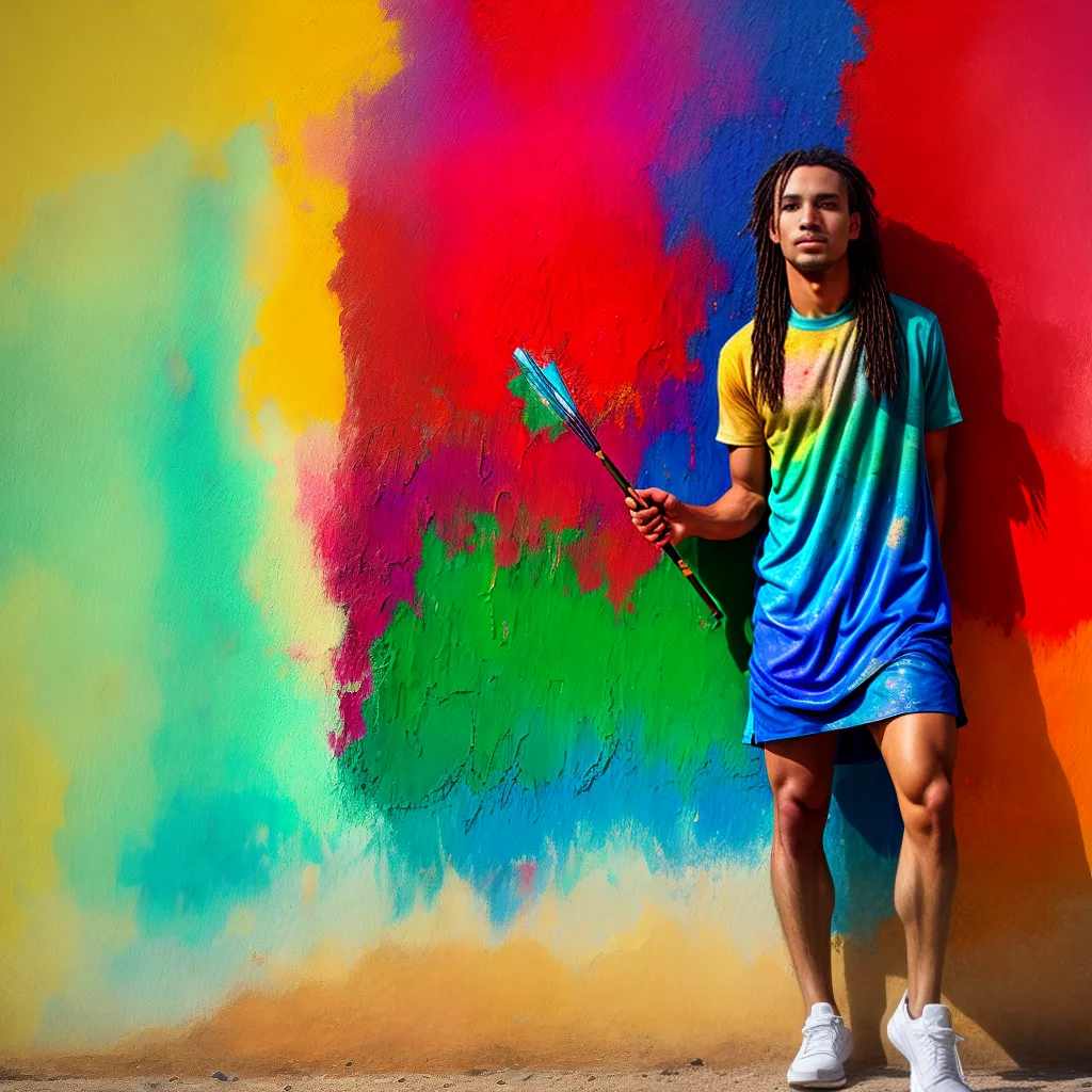 artista pintura fresco parede cores