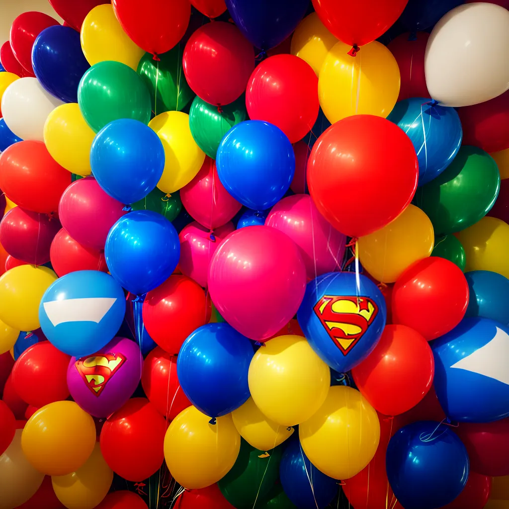 arco baloes superherois colorido 1