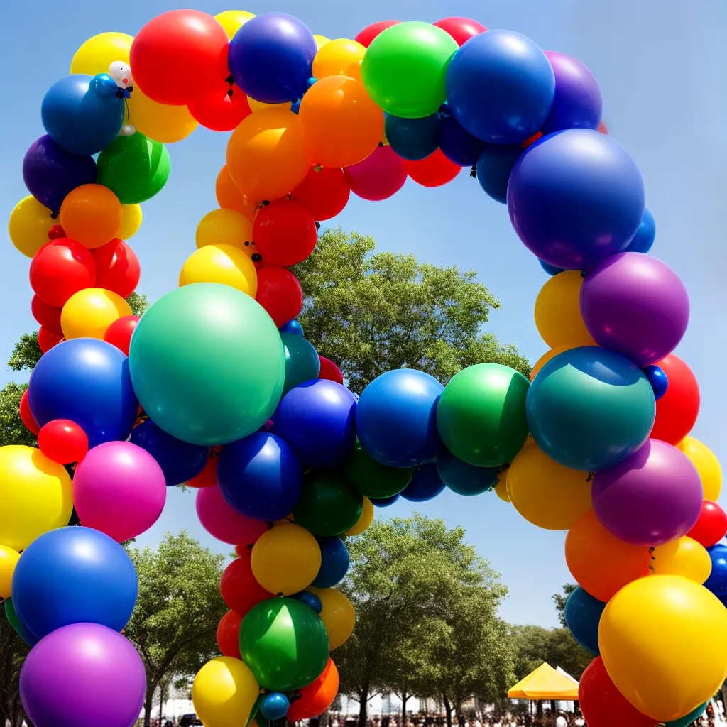 arco baloes coloridos festivo 2