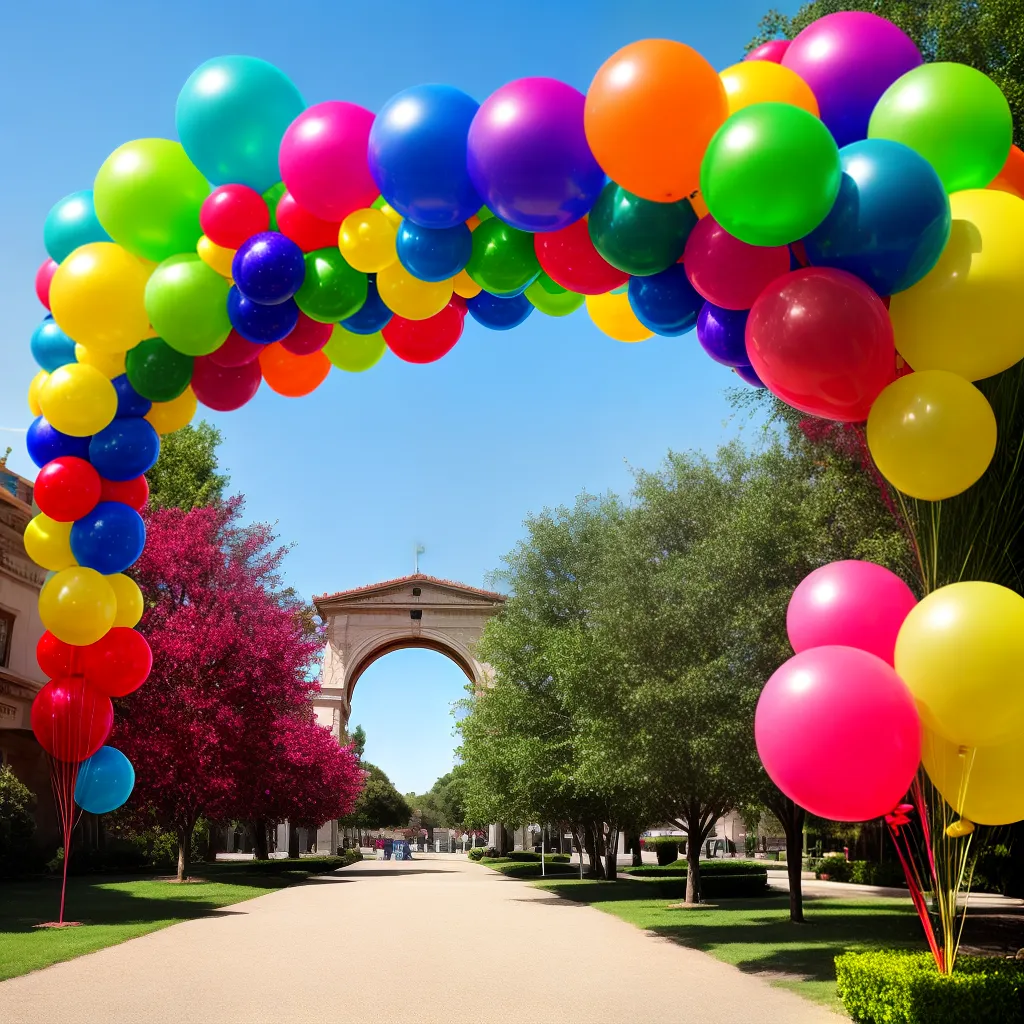 arco baloes coloridos festivo 3