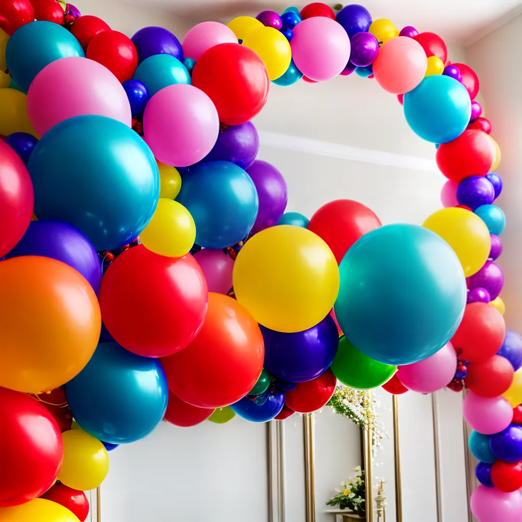 arco baloes diy confete