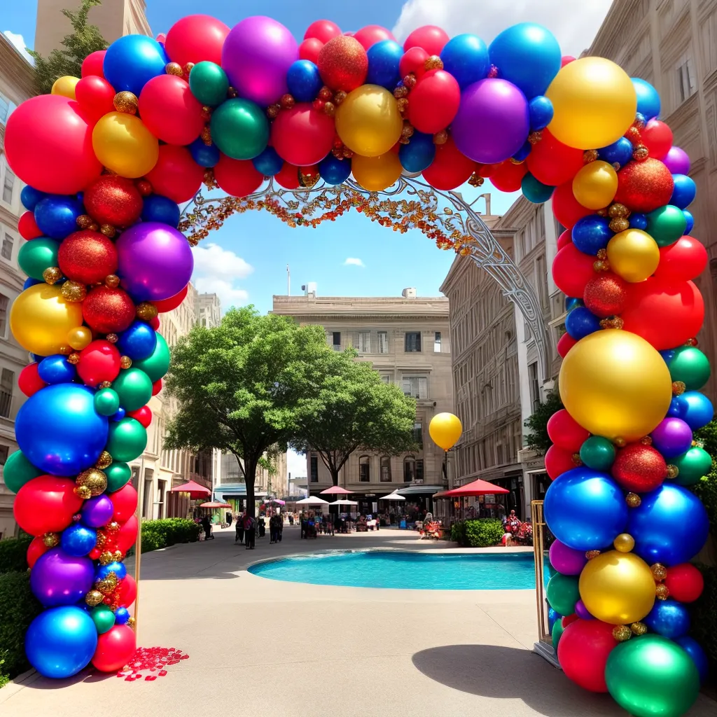 arco baloes confete guia diy