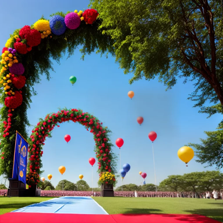A importância do arco de balões na decoração de formaturas