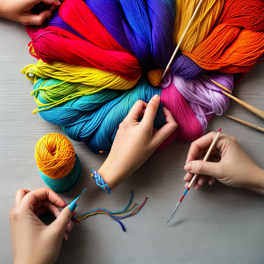 tricot intarsia arte cores agulhas