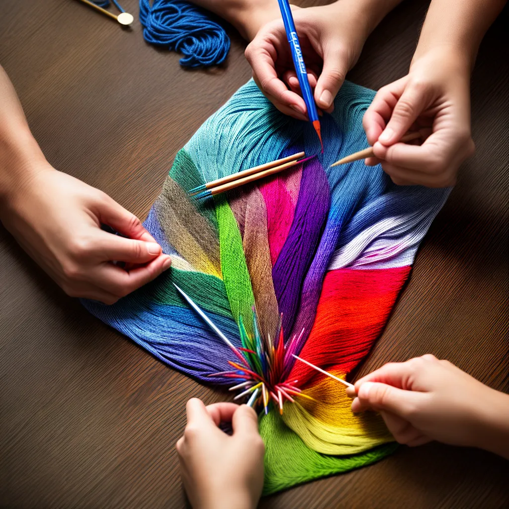 trico intarsia cores criatividade