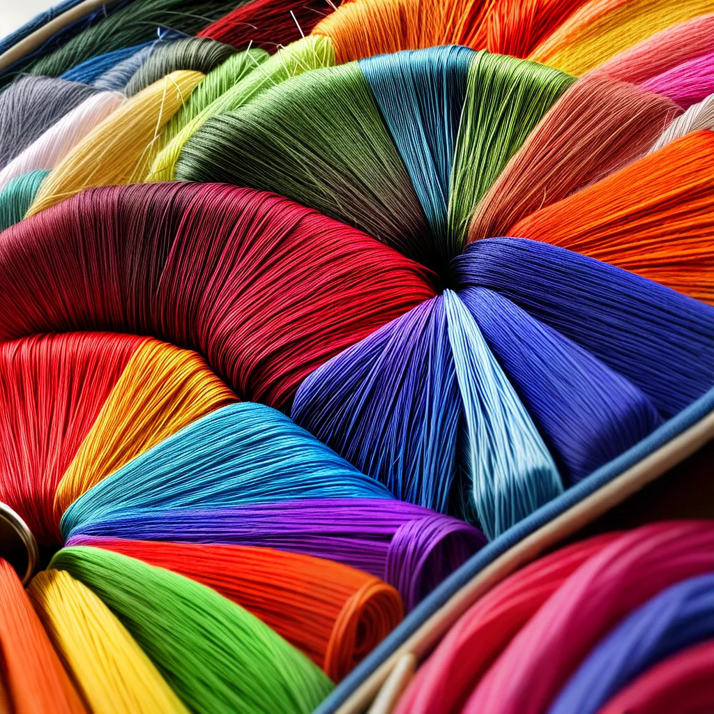 bordado colorido arte agulha tecido 1