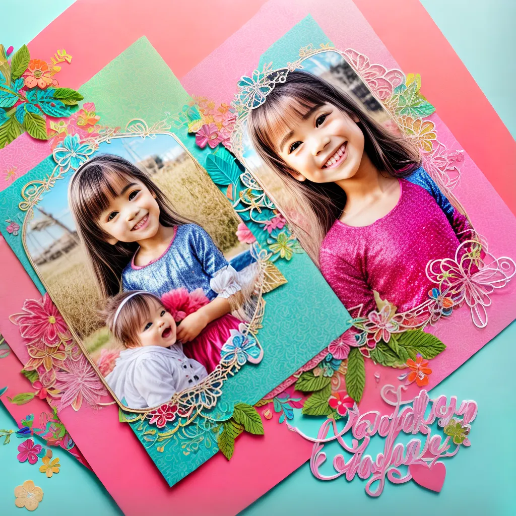 scrapbook familia alegria lantejoulas