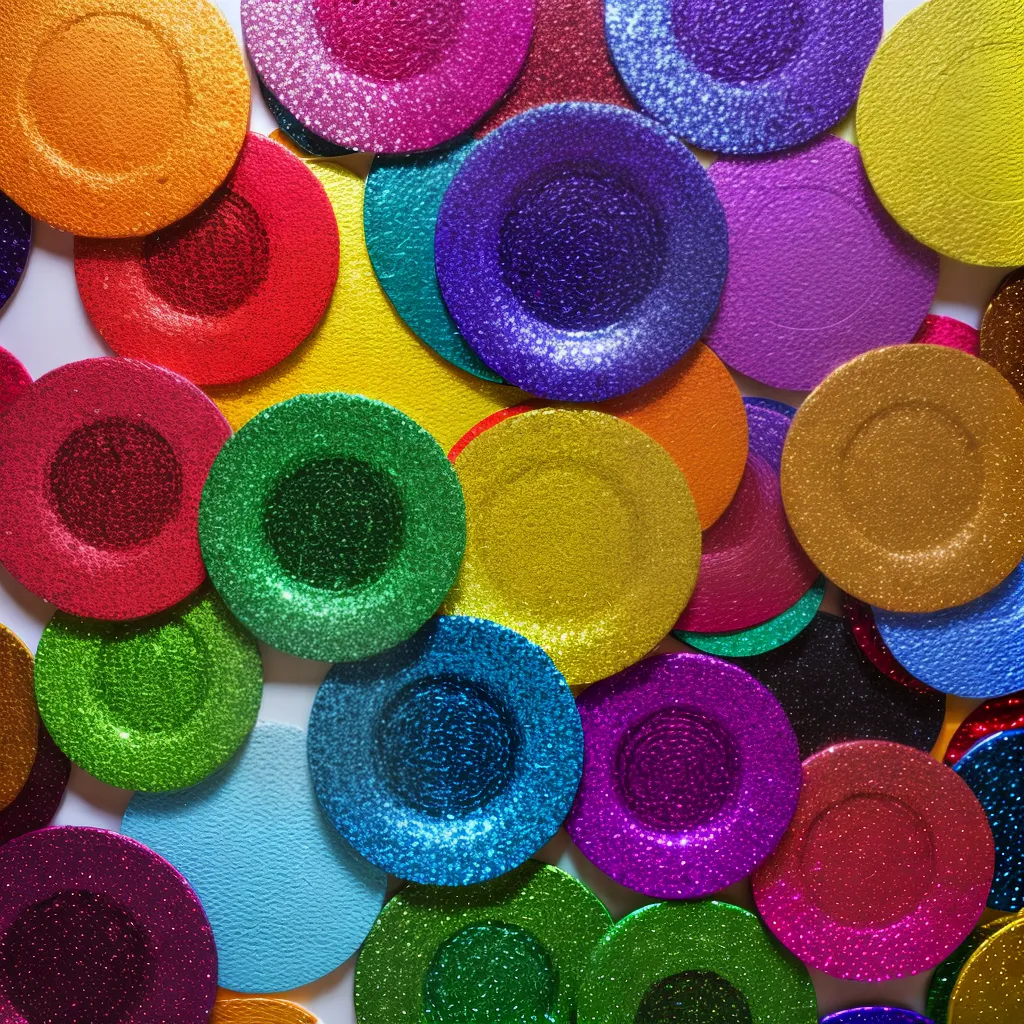 arte sequins brilho formas padroes