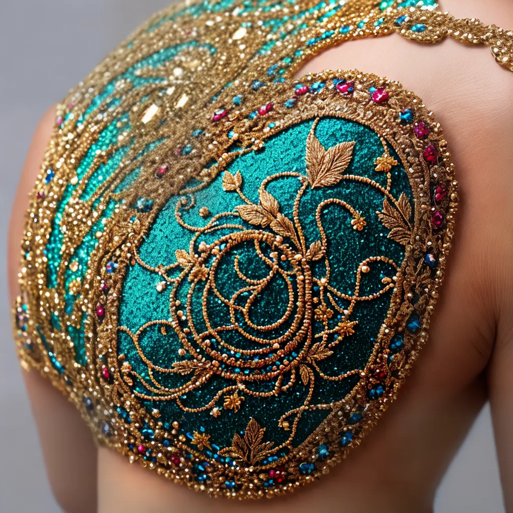 arte sequins contemplativa brilho
