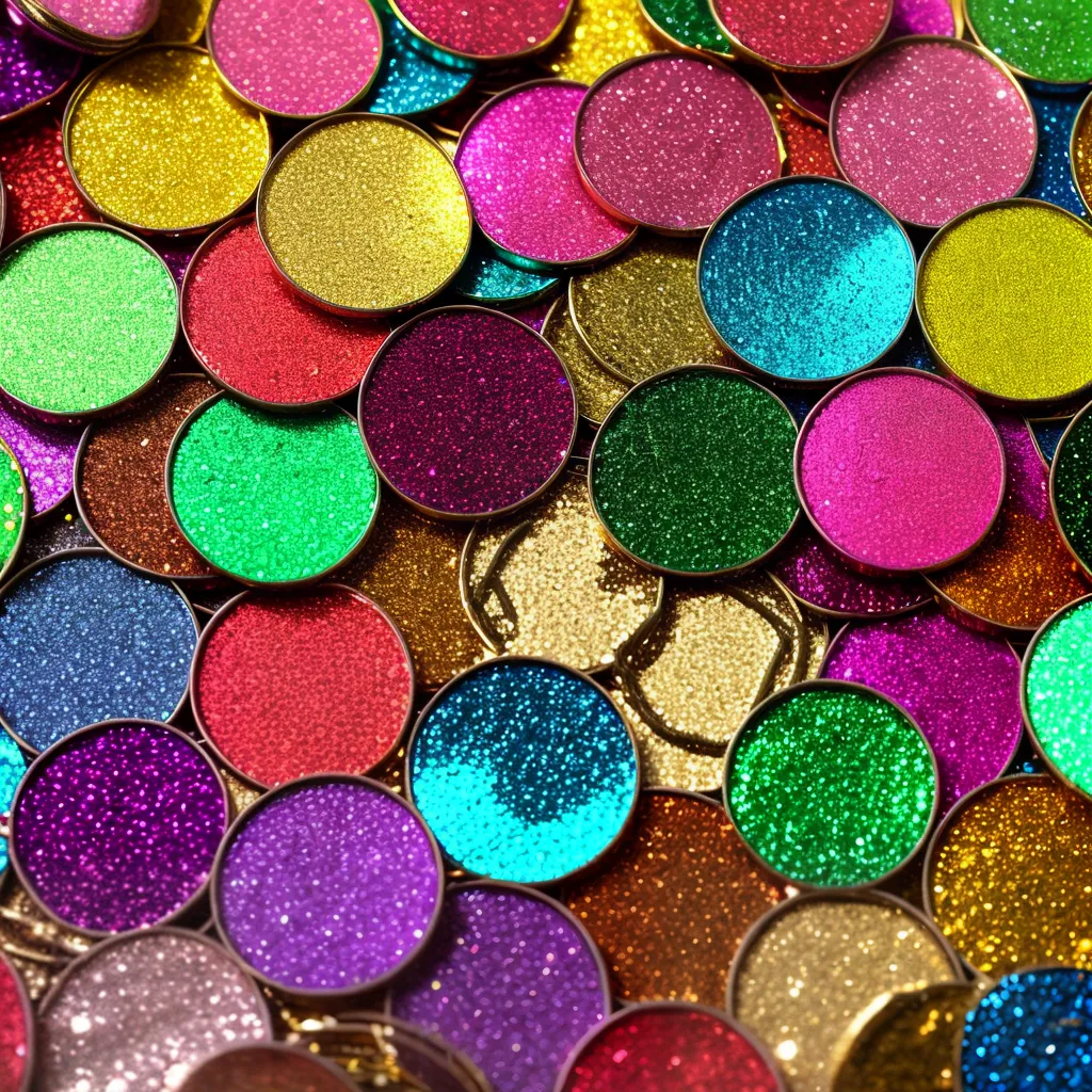 sequins brilho cores criatividade