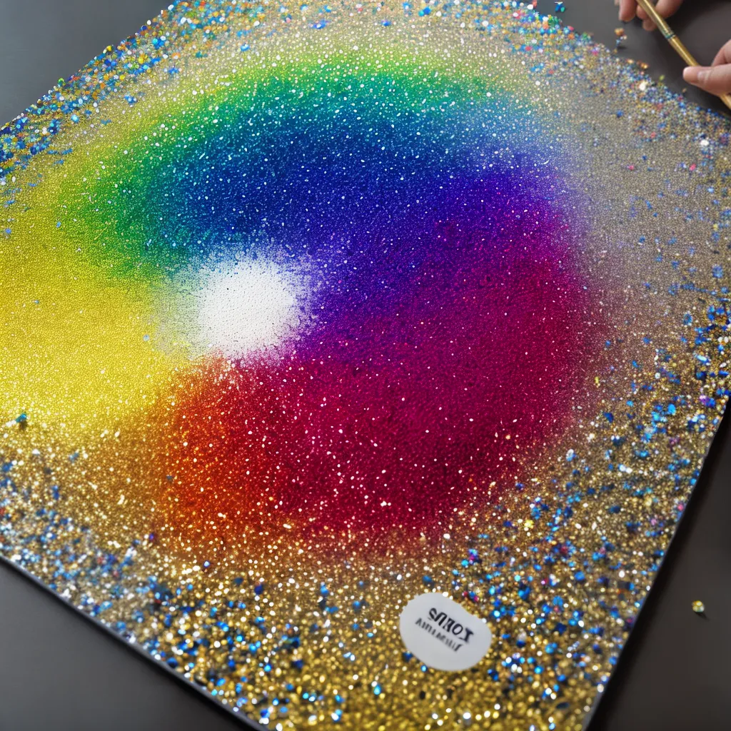 arte sequin brilho maos criatividade