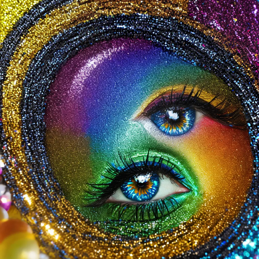 mosaico brilhante arte sequins