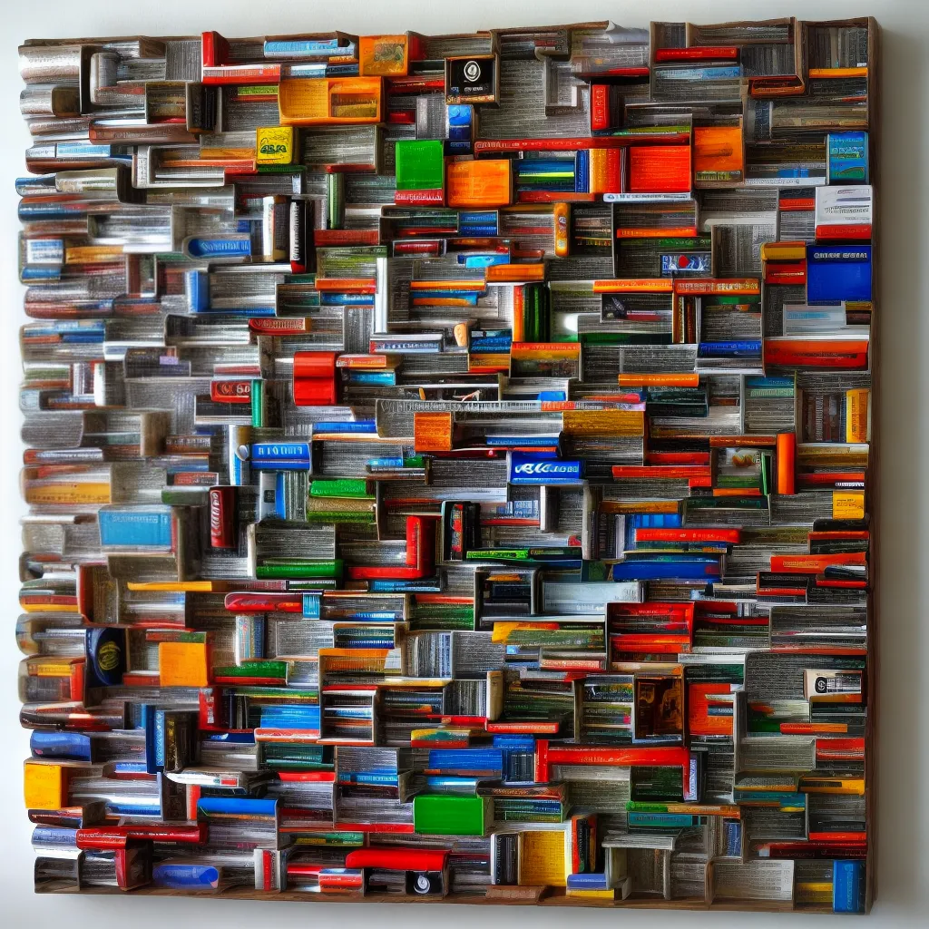 arte reciclada materiais coloridos