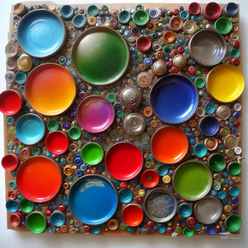 arte reciclada cores criatividade upcycling