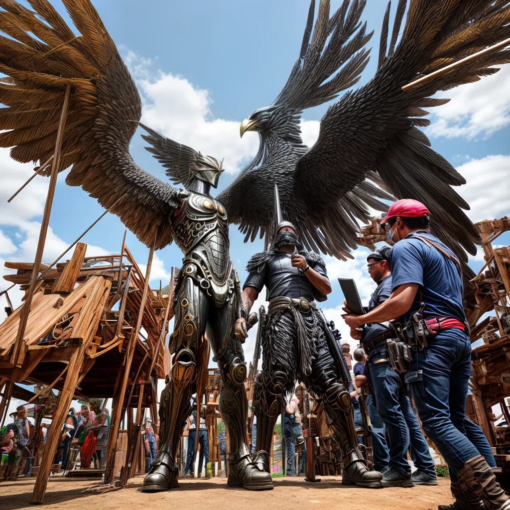escultura vida reciclagem criatividade