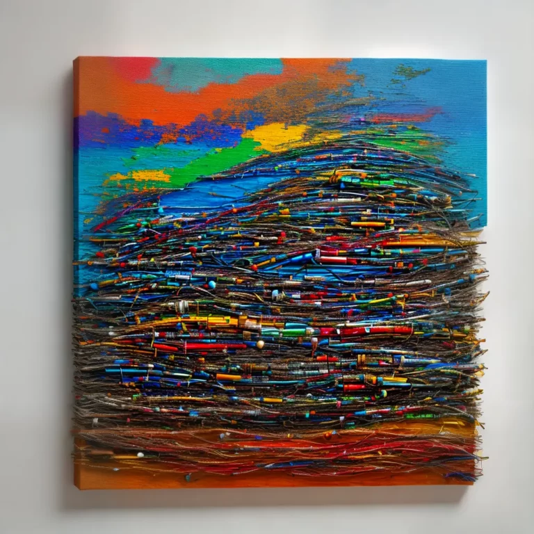Como criar arte em tela com sucata